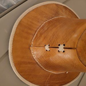 Moroccan Style Leather Cowboy brown One Size